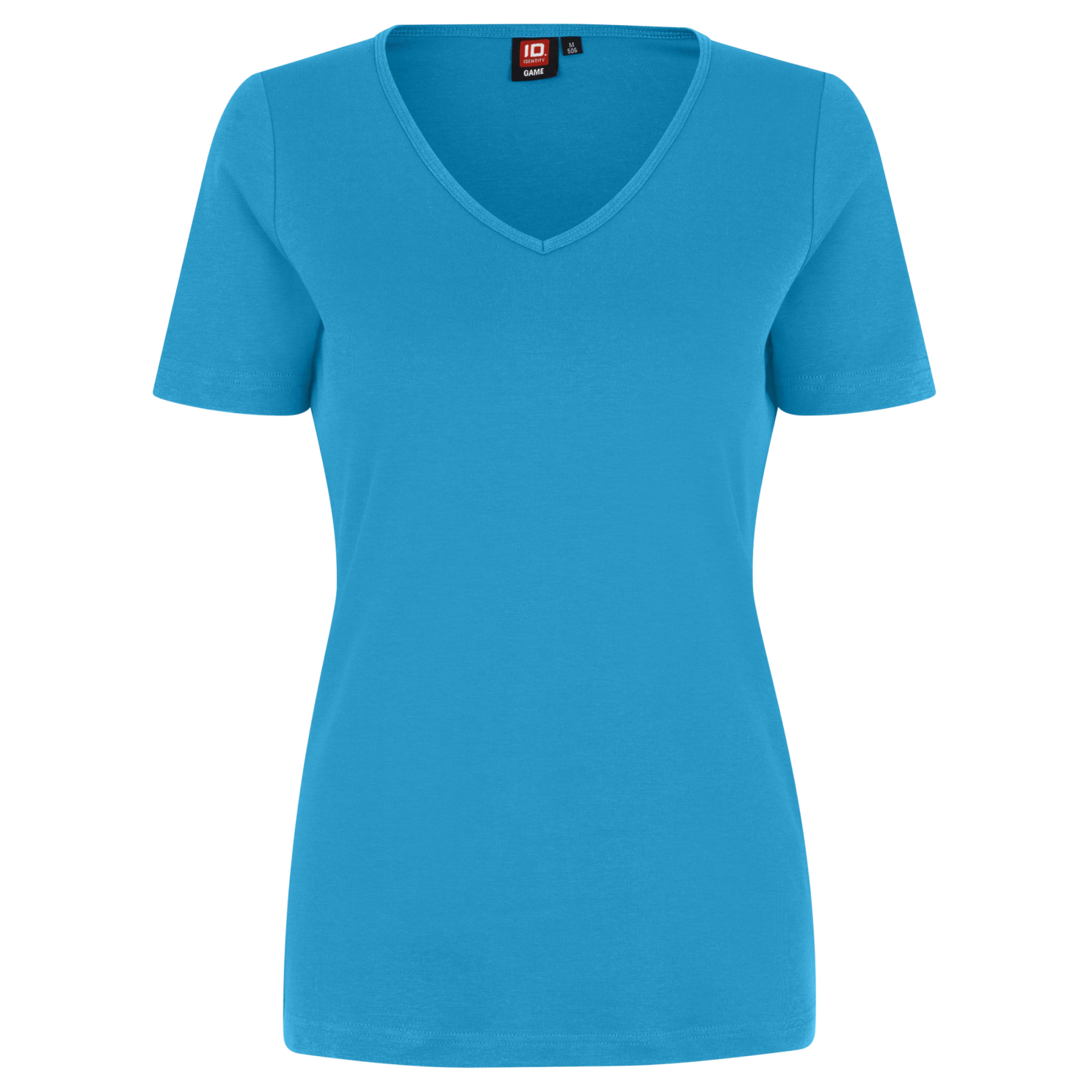 Interlock Dame T-shirt i Turkis – Stilfuld og Komfortabel