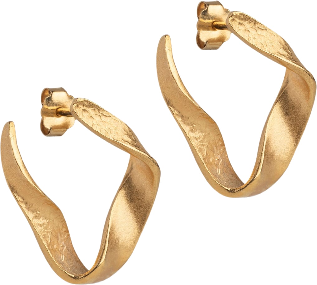 Dalia øreringe i 18 karat guld fra Enamel Copenhagen