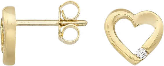 Twisted Heart ørestikker . fra Gold Essentials By P hos Magasin 5744003863686
