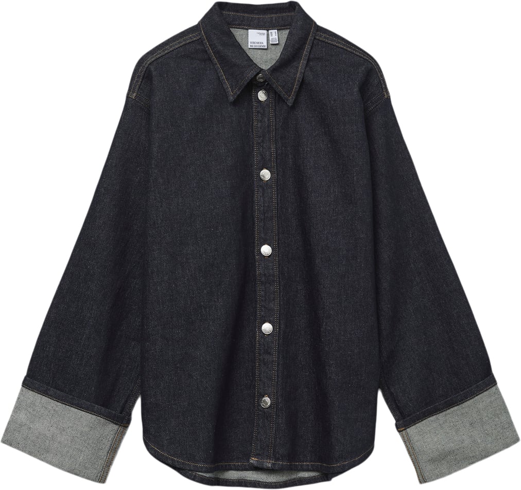 VMTessa Fold Up Denim Skjorte fra Vero Moda - Stilfuld!