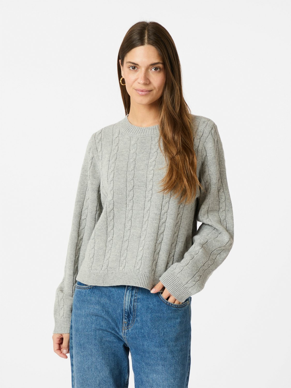 Amiri Kabelstrikket Bluse - Grå hos Magasin