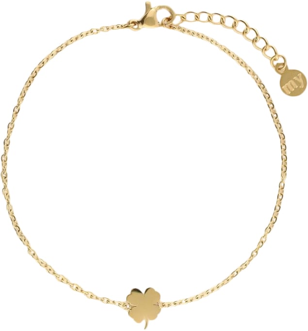 Kædearmbånd med Vedhæng - Clover i Guld fra My Jewellery