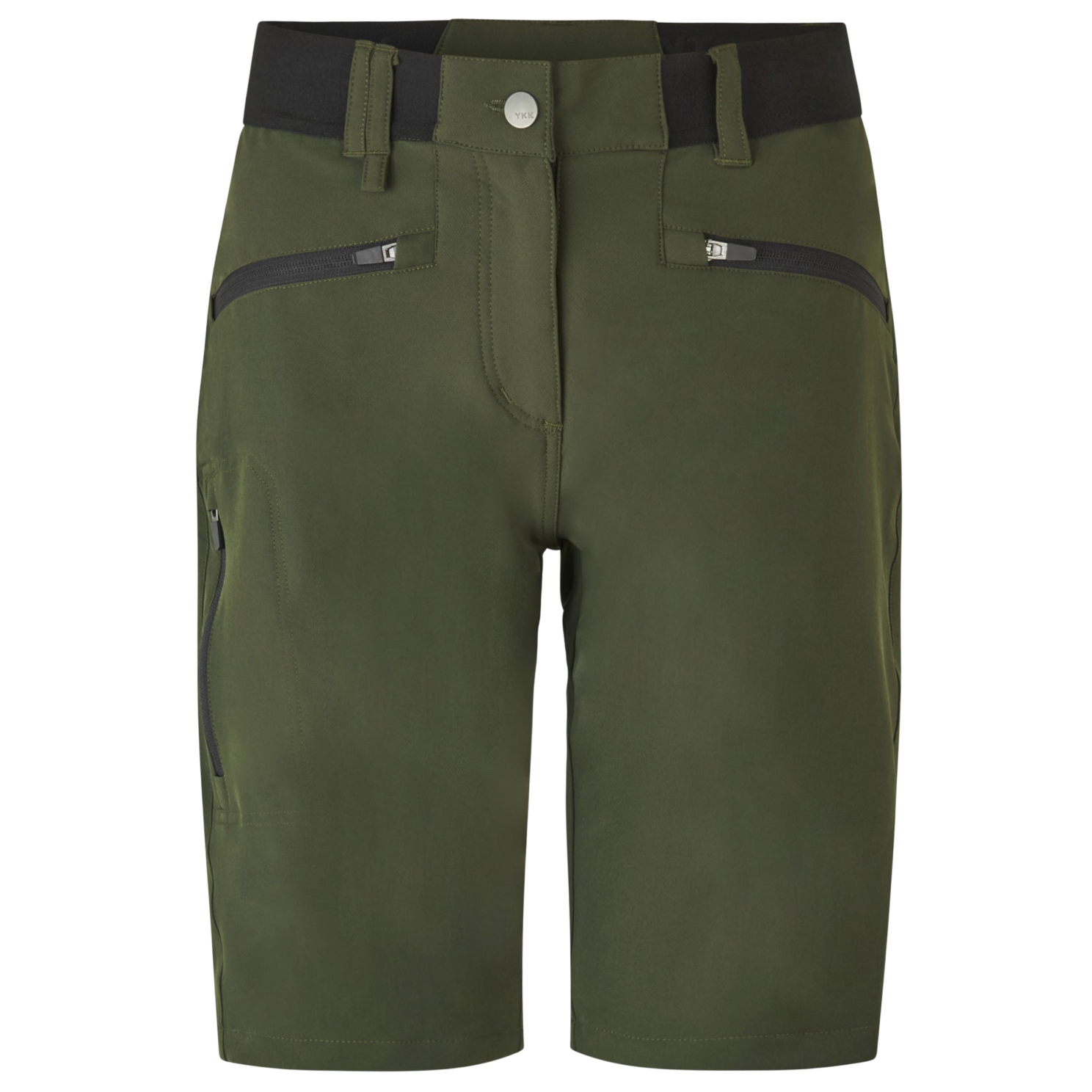 Core Stretch Dame Shorts  Oliven fra Id hos dansk.dk 5708302044566