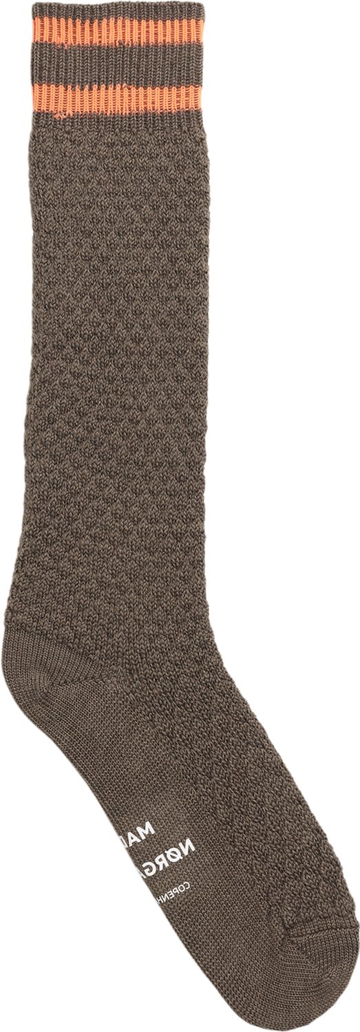 Woolen Bubble Socks i Grøn – Trendy Ankelstrømper til Kold Vejr