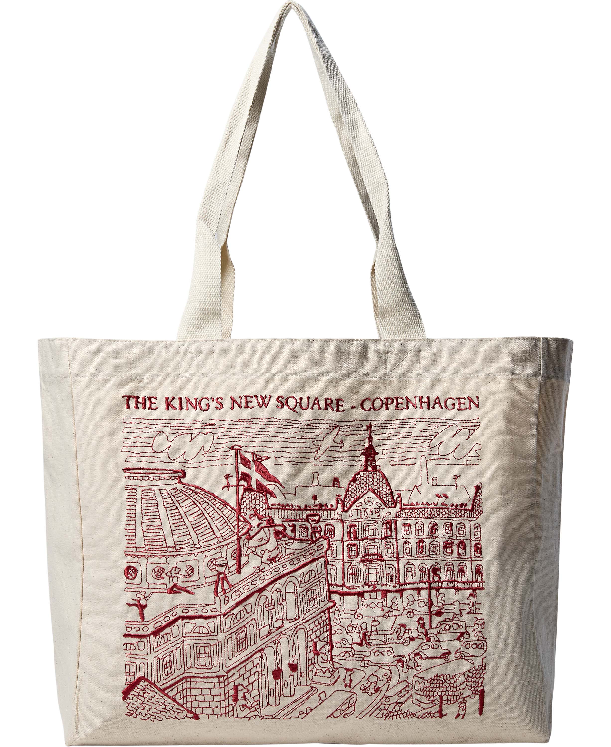 Klassisk Rød Tote Bag fra Magasin Du Nord Collection