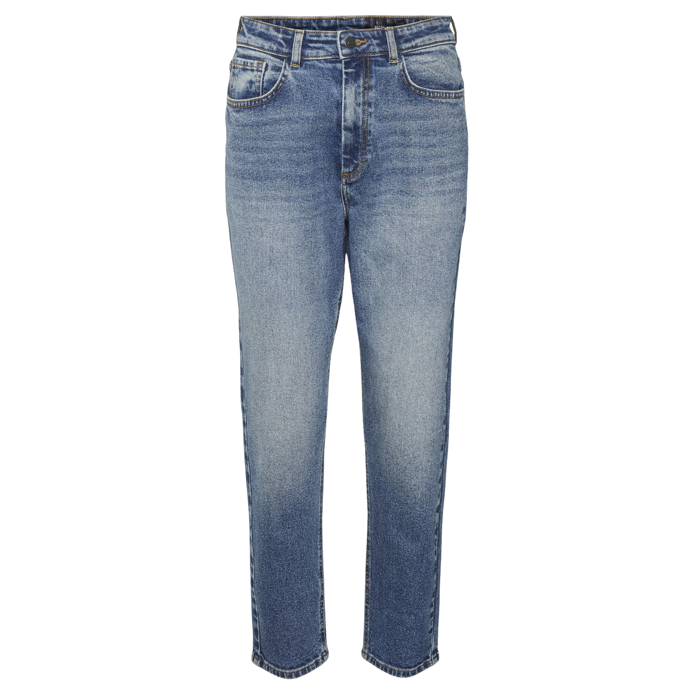 Noisy May Moni Høj Talje Dame Jeans - Mørkeblå Denim