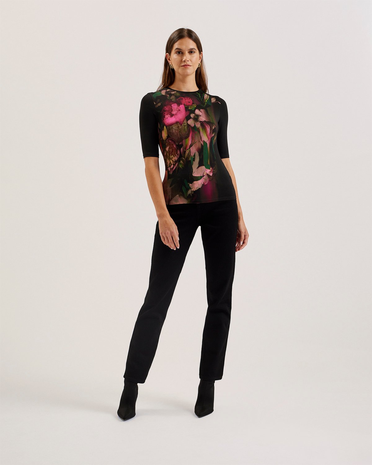 Floene Printed Skinny Fit Top fra Ted Baker hos Magasin 5063386038987