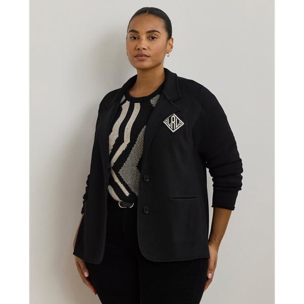 Matte Rayon Nylonblazer fra Lauren Ralph Lauren hos Magasin 3616851833024