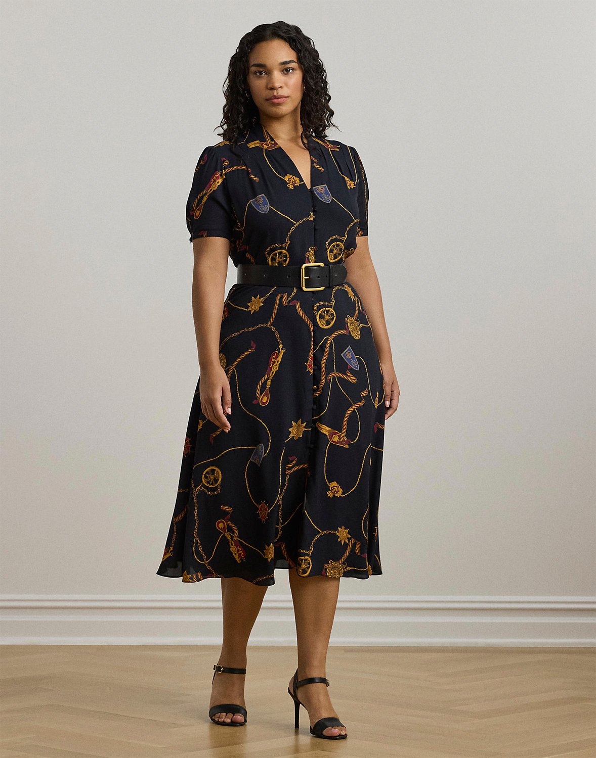 Drapey Poly Ggt Dress fra Lauren Ralph Lauren hos Magasin 3616851941194