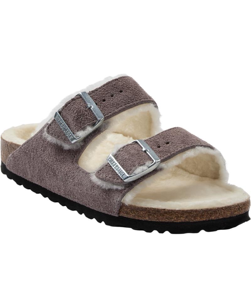 Arizona Shearling Sandaler i Faded Purple fra Birkenstock