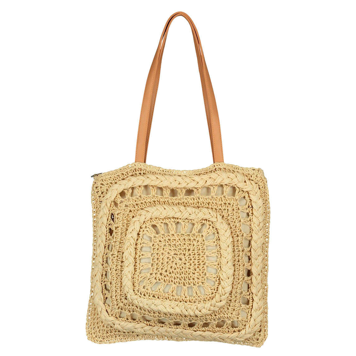 Beige Dame Mulepose med lynlås fra Hailys - Køb nu!