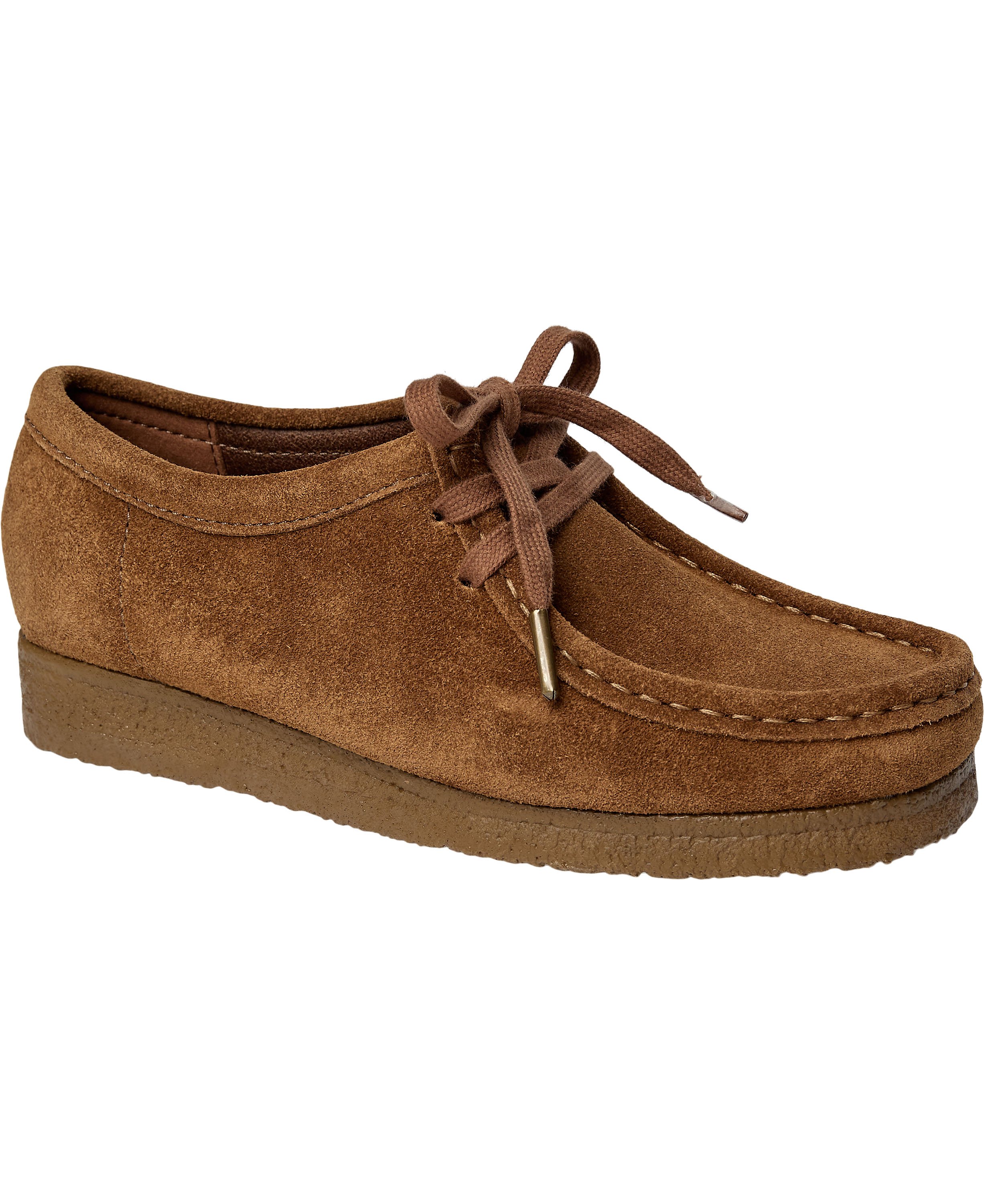 Wallabee Snøresko i Cola Suede fra Clarks Originals