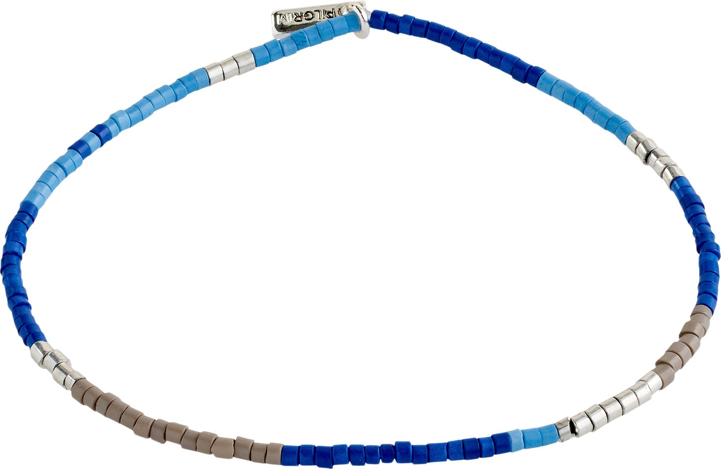 Alison Bracelet Blue, Silverplated fra Pilgrim hos Magasin 5700560116252