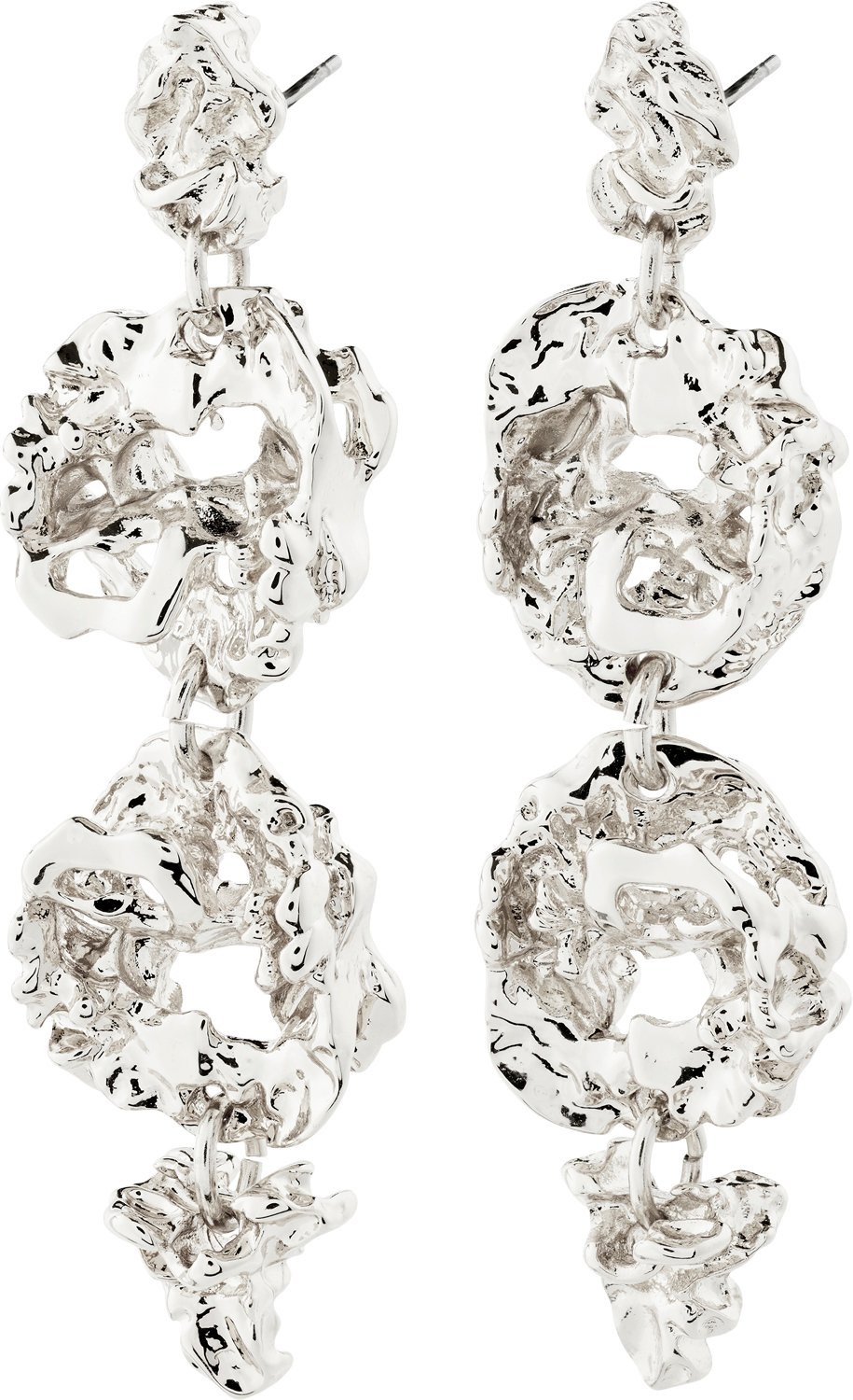 Act Recycled Earrings Silverplated fra Pilgrim hos Magasin 5700560118911