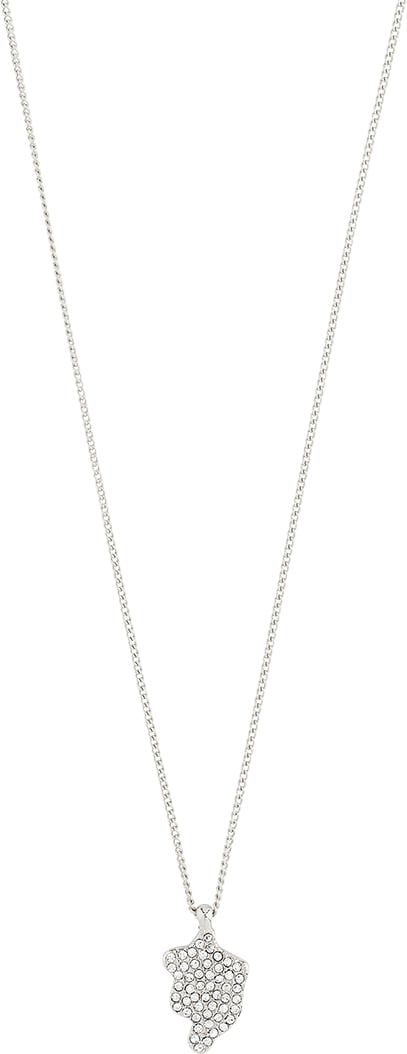 Connect Recycled Crystal Necklace Silverplated fra Pilgrim hos Magasin 5700560121287