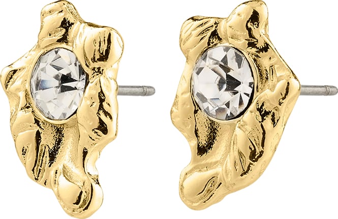 Aias Recycled Crystal Earrings Goldplated fra Pilgrim hos Magasin 5700560121379
