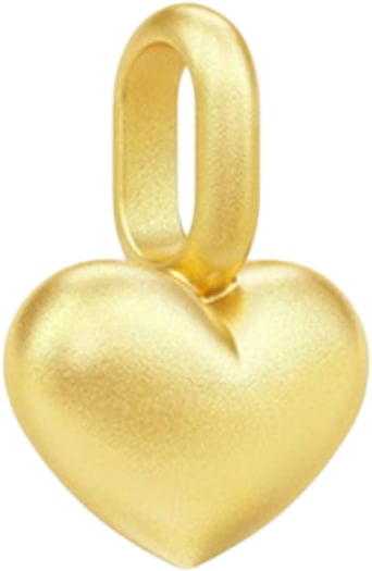 Elegant True Love Vedhæng i 22 Karat Forgyldt Sølv