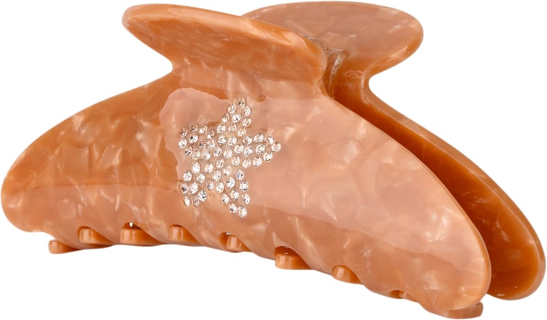 Ida Crystal Big Hårklemme fra Sui Ava - Brun