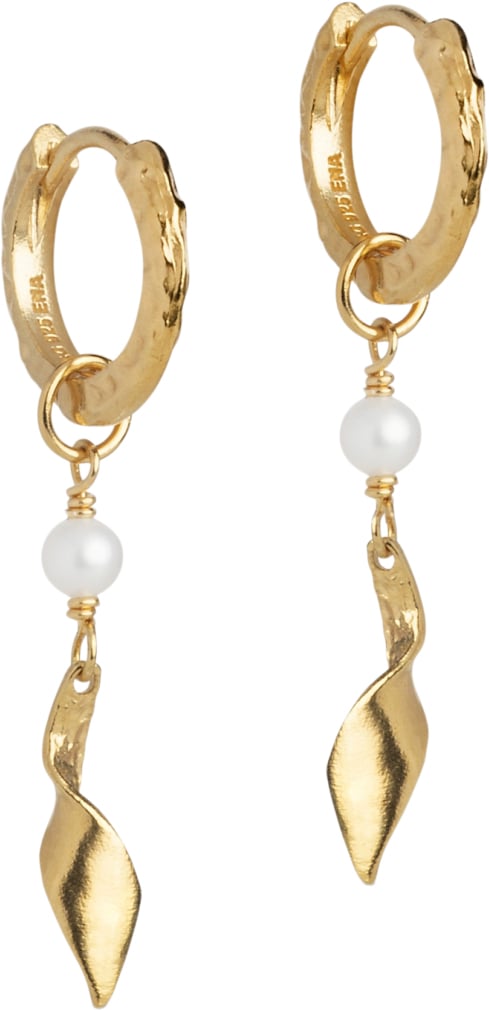 Hoops, May - Elegante creoler med ferskvandsperle