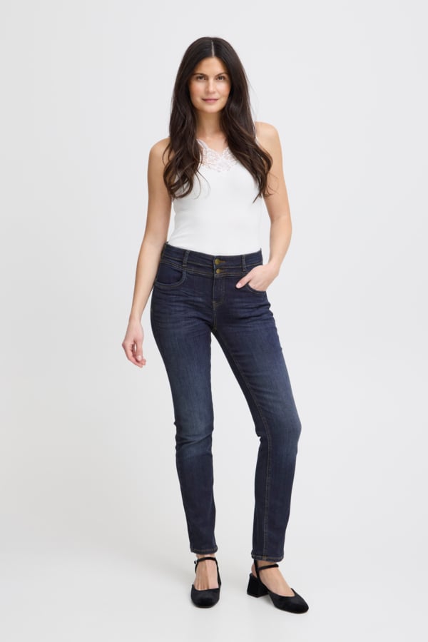 Zomal Denim Jeans fra Fransa - Regular Fit, Blå