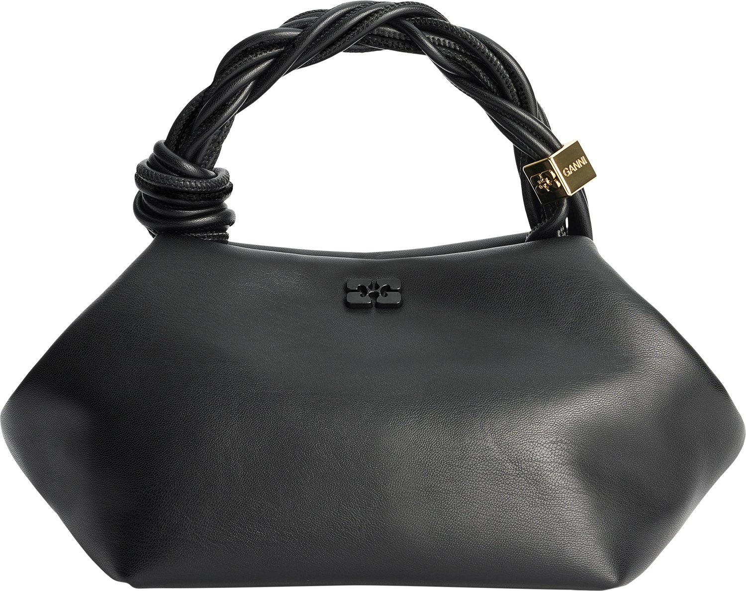 GANNI Bou Bag Small - Elegant skuldertaske i sort