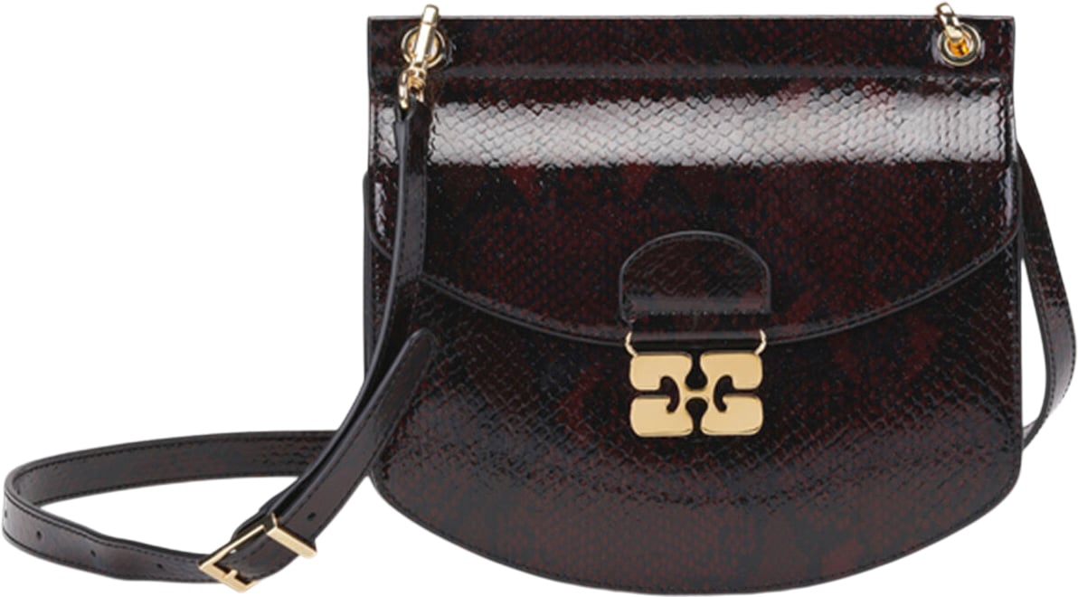 Apog Bag Small Bicolor Snake - Mørk Bourgogne hos Magasin