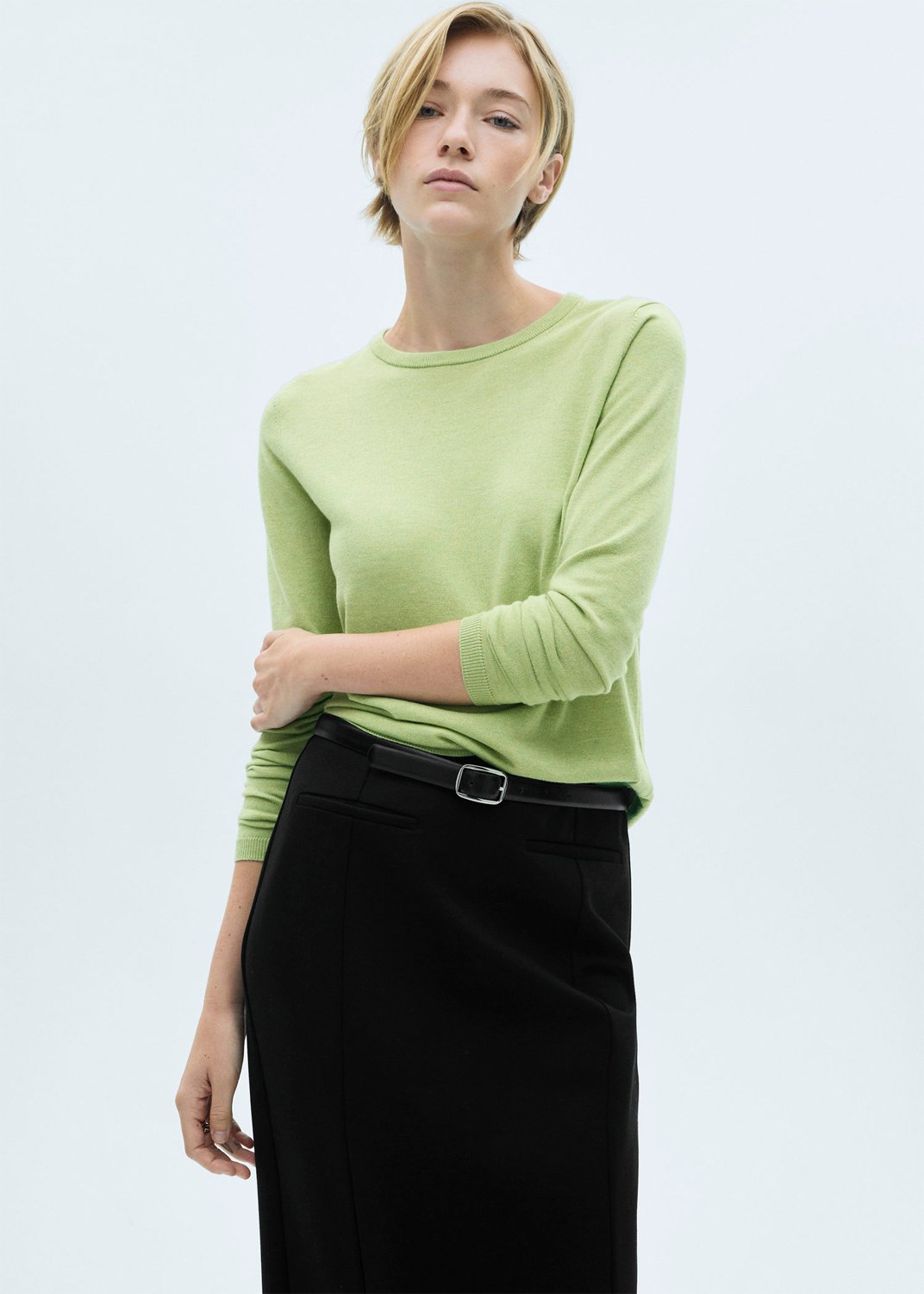 Fineknit Round Neck Sweater fra Mango hos Magasin 8447144686011