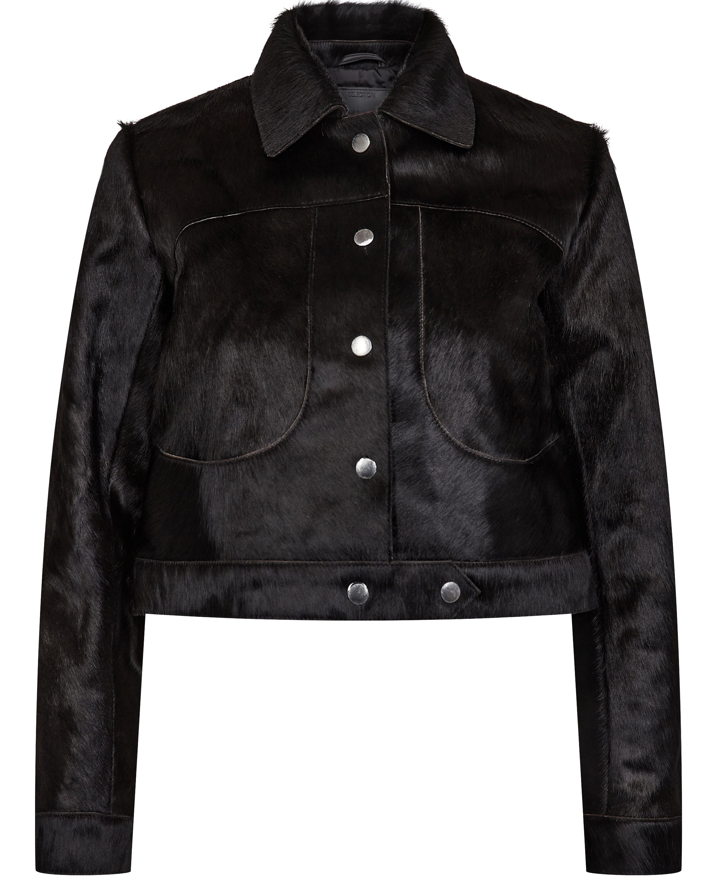 % Leather Fur Jacket fra Mango hos Magasin 8447274108032