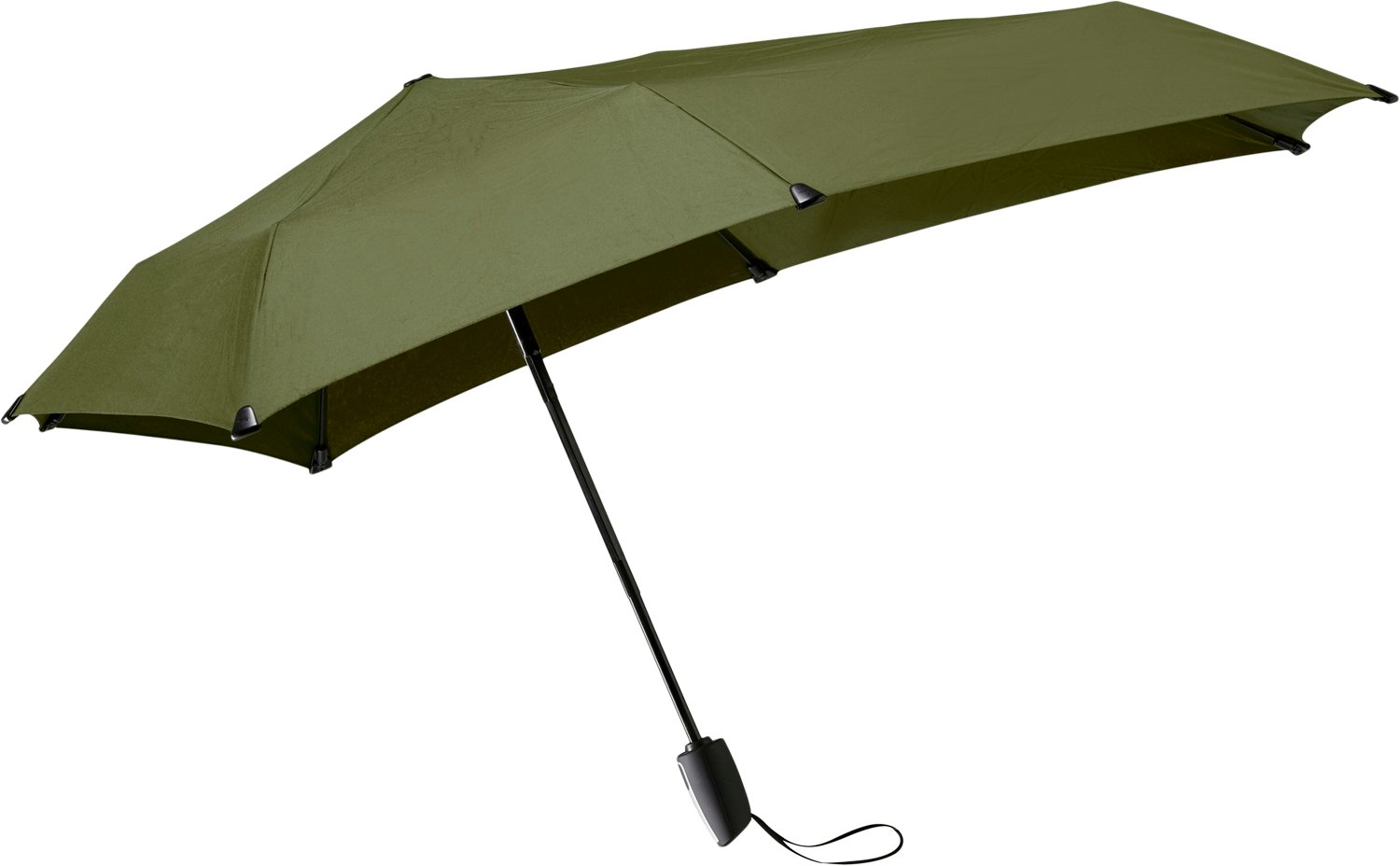 Mini Automatic Foldable Storm Umbrella Cedar Green fra Senz hos Magasin 8712665024827