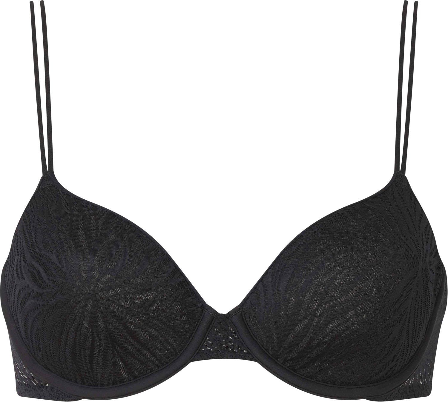 Lettere Polstret Demi-Plunge BH fra Calvin Klein - Sort