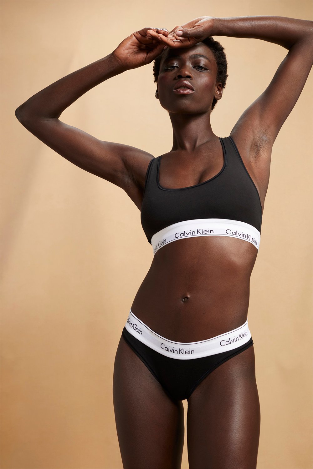 Calvin Klein Bralette - Komfortabel Uden Bøjle i Sort