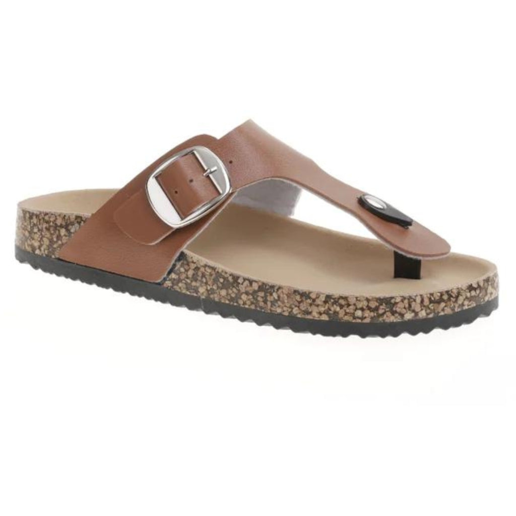 Aja Dame Sandal i Camel - Sommerudsalg hos Klædeskabet.dk