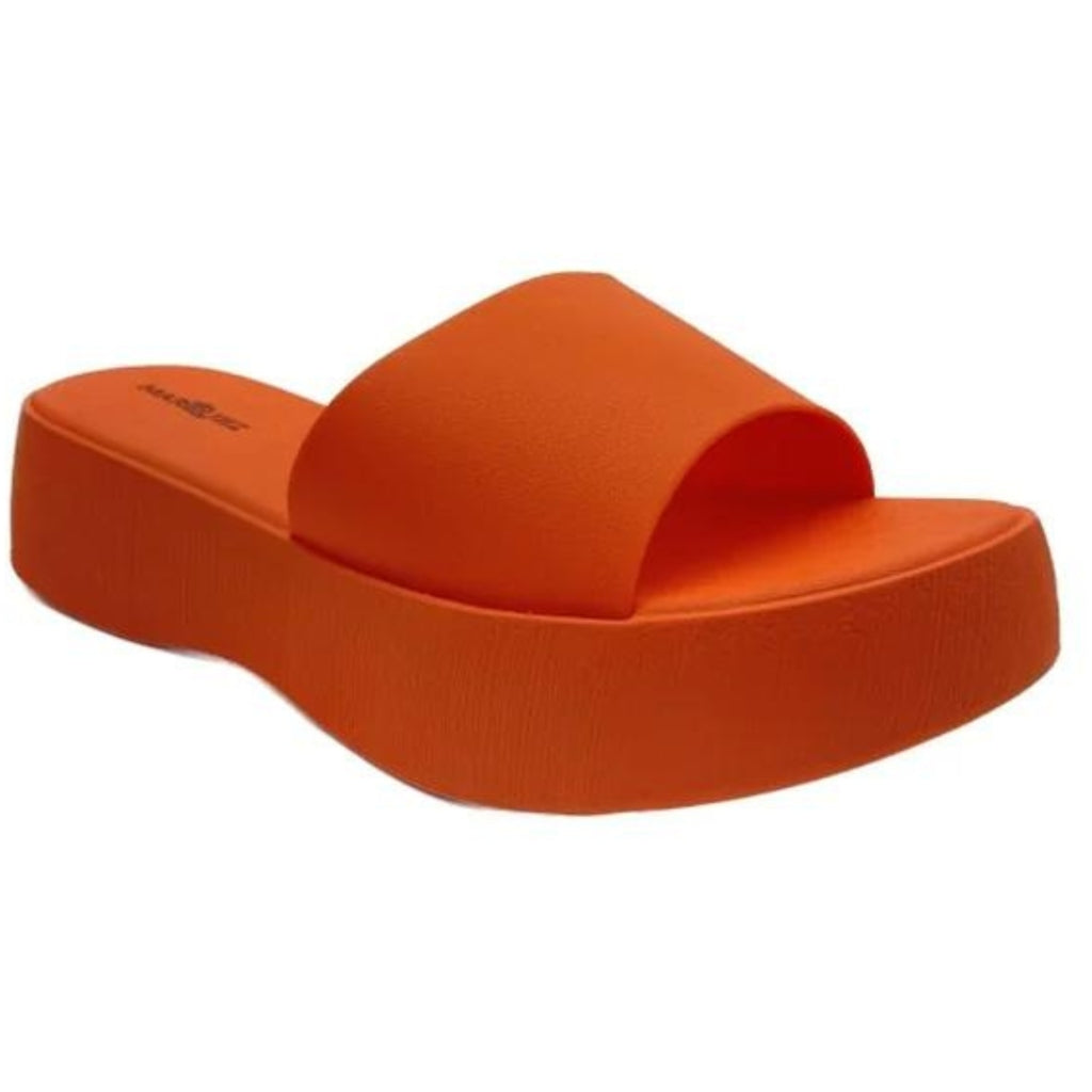 Alya Dame Slippers i Orange - Sommerudsalg hos Klædeskabet.dk