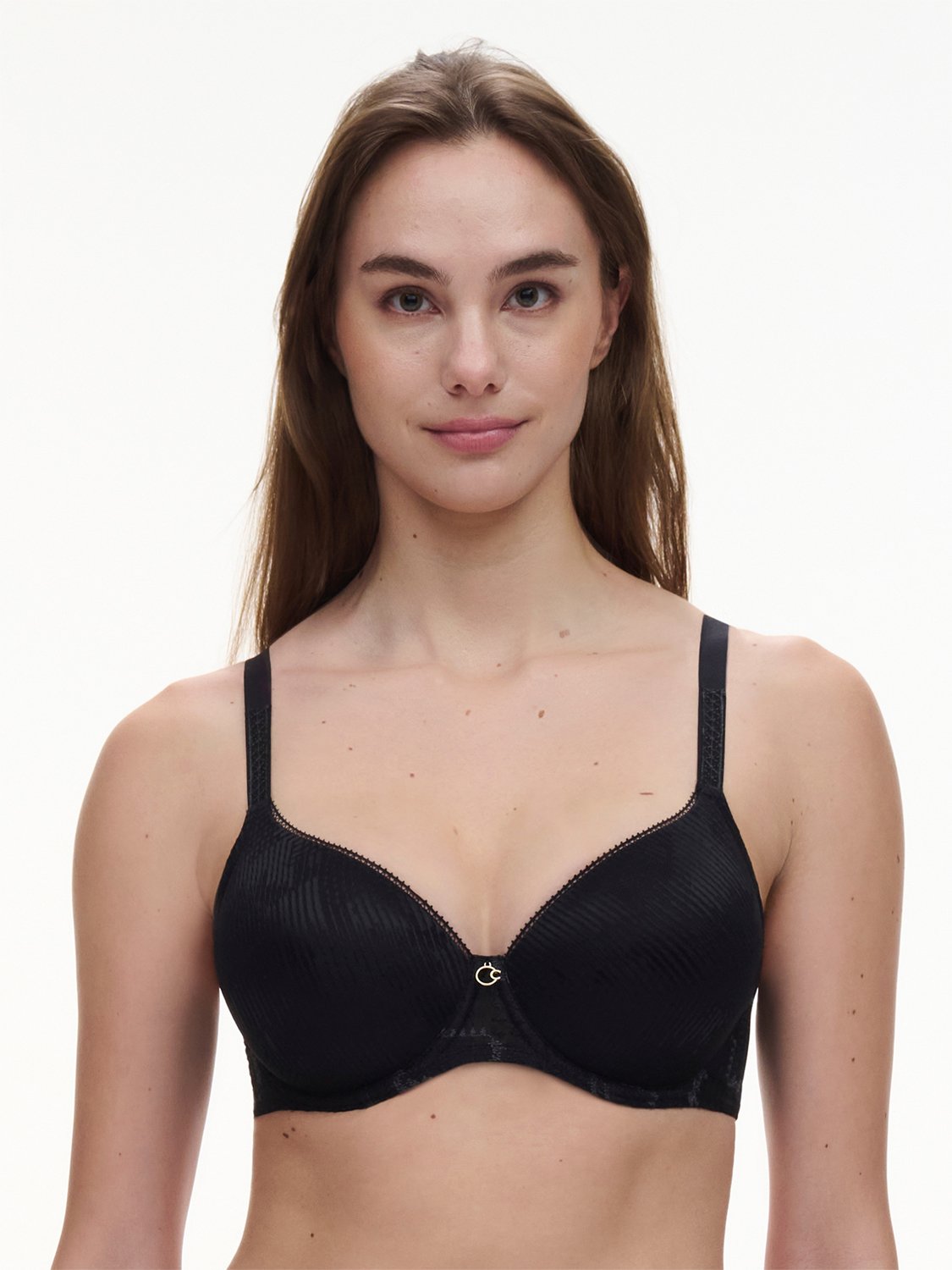 Chantelle Intrigue Covering T-shirt BH i Sort hos Magasin
