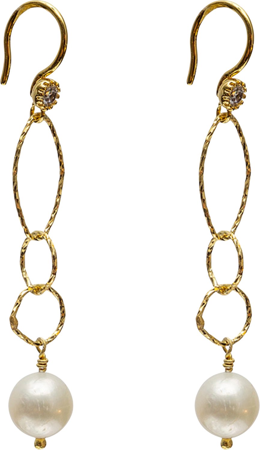 Cosmia Pearl Earrings Gold fra Bechristensen hos Magasin 5713574036485