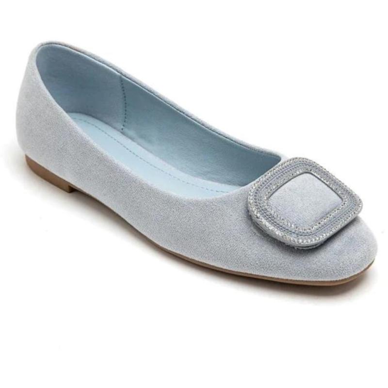 Vigga Dame Ballerinasko  Blue fra Shoes hos Klædeskabet.dk 5715406454580