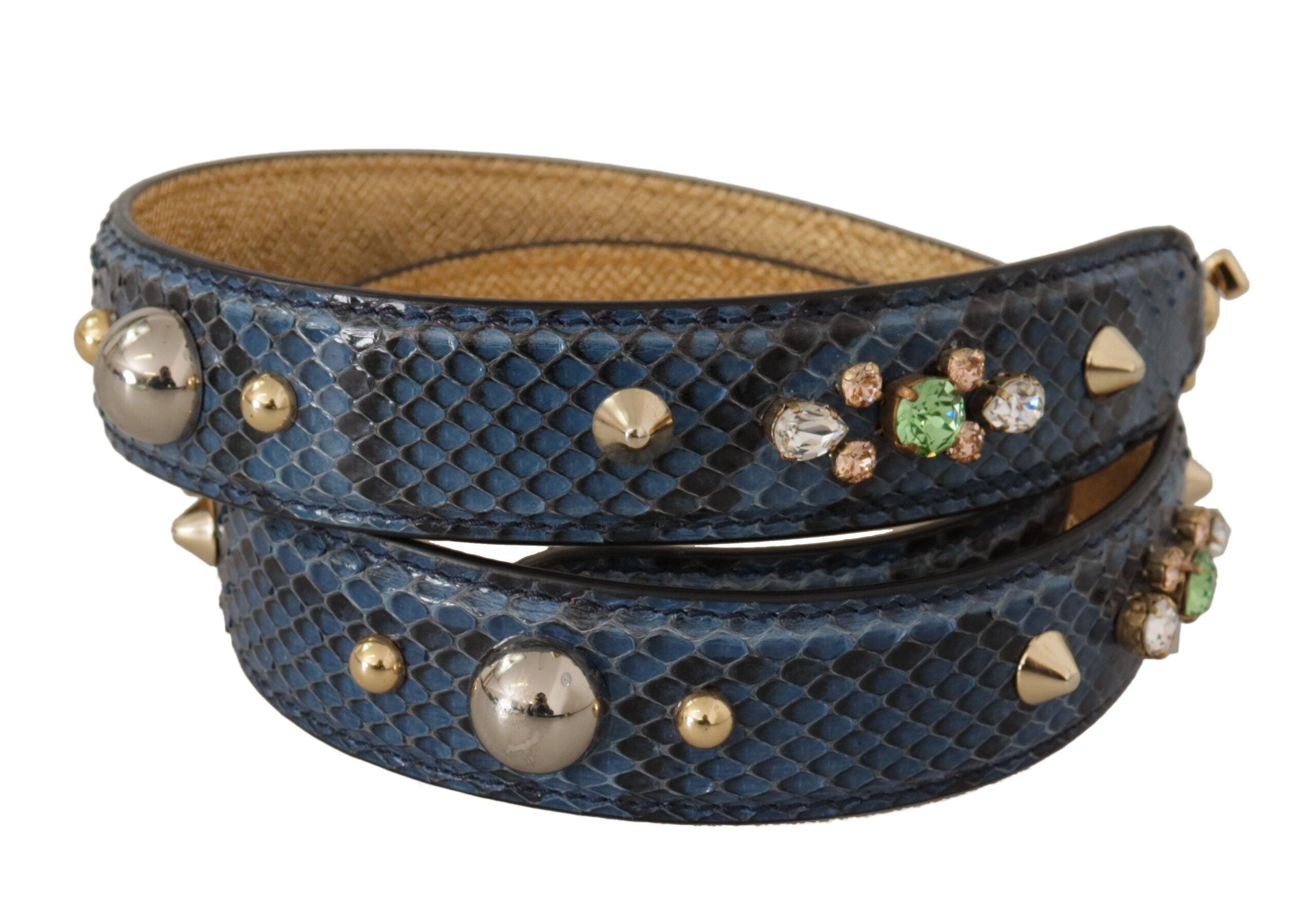 å Exotic æder Krystals Skulder Strap fra Dolce & Gabbana hos Modeoutlet 8058301886689