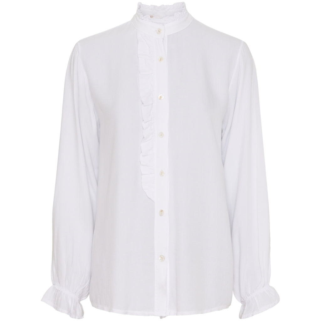 Dame Bluse Luellen  White fra Lululia hos Klædeskabet.dk 5715406309026