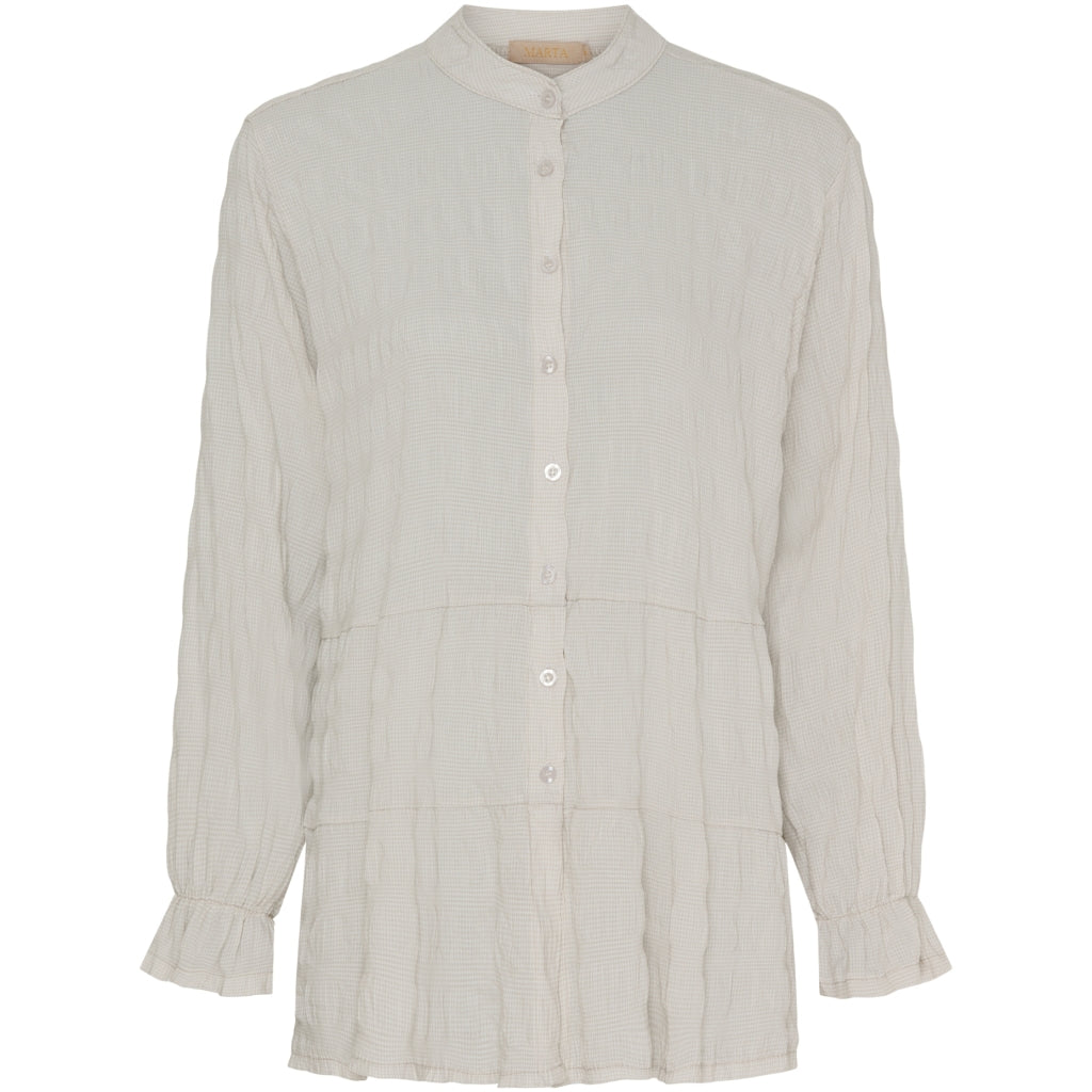 Beige Dame Skjorte Mdcnamoi fra Marta Du Chateau - Udsalg