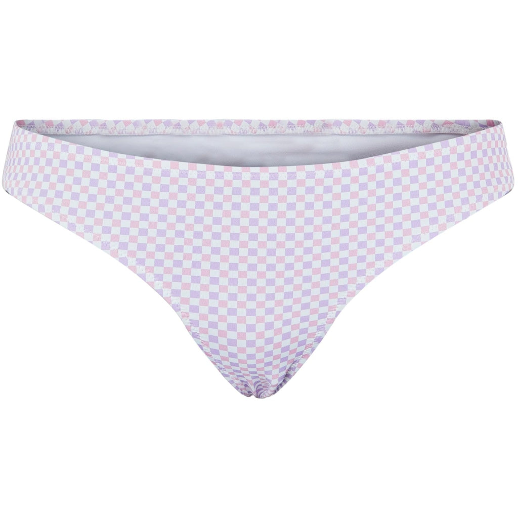 Dame Bikini Brief Pcvanessa  Bright White Purple fra Pieces hos Klædeskabet.dk 5715217305002