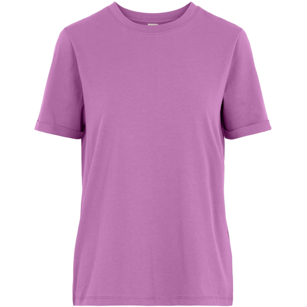 Dame Shirt Pcria Tee  Violet fra Pieces hos Klædeskabet.dk 5715363032777