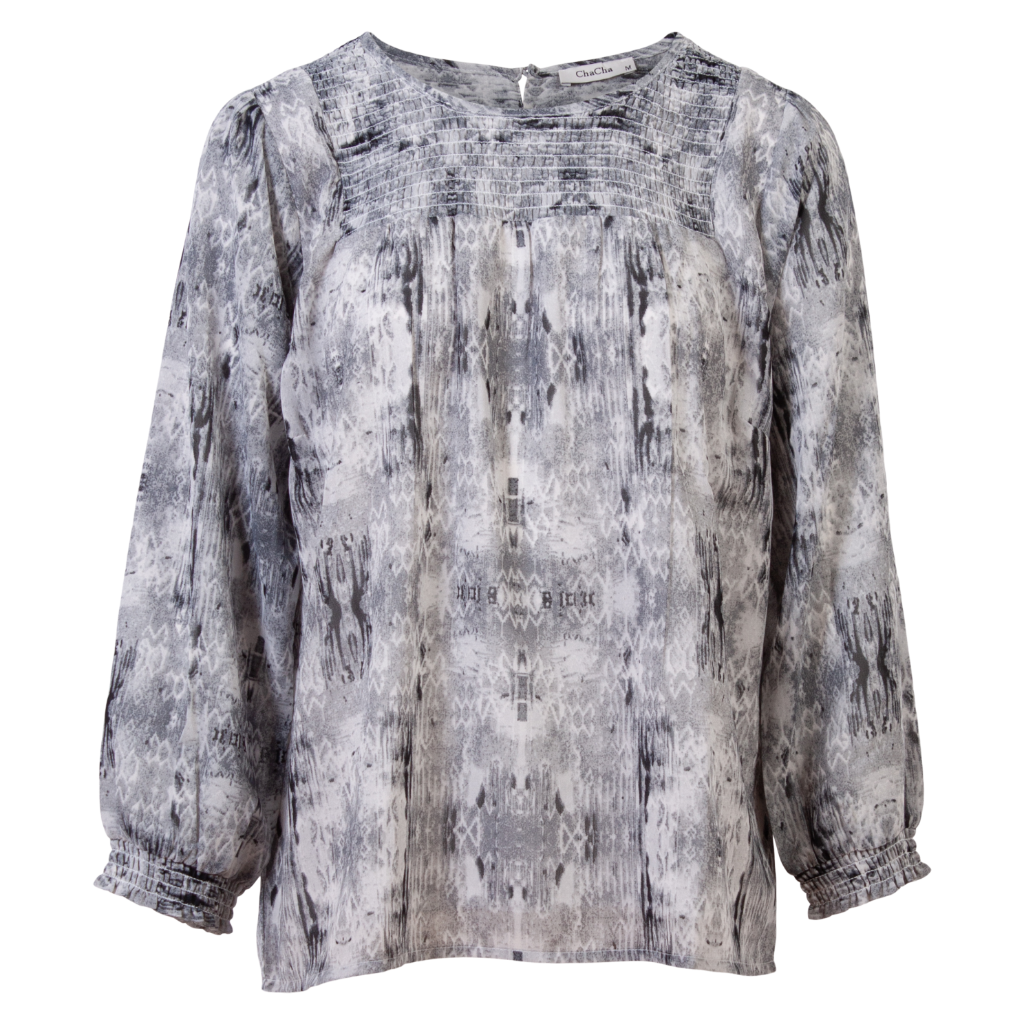 Dame Bluse  Grey fra Chacha hos dansk.dk 5714990144792
