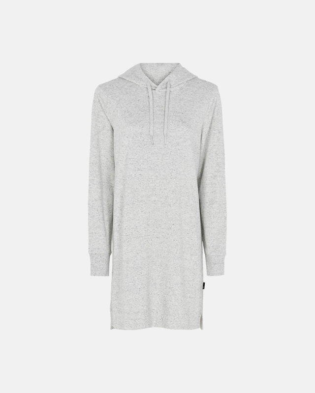 Bambusviskose Hoodie Dress - Lys Grå til Din Garderobe