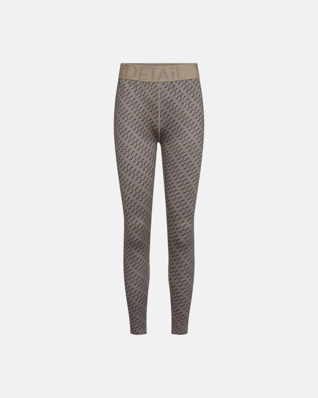 Beige "Logo" Leggings i Polyester fra Hype The Detail
