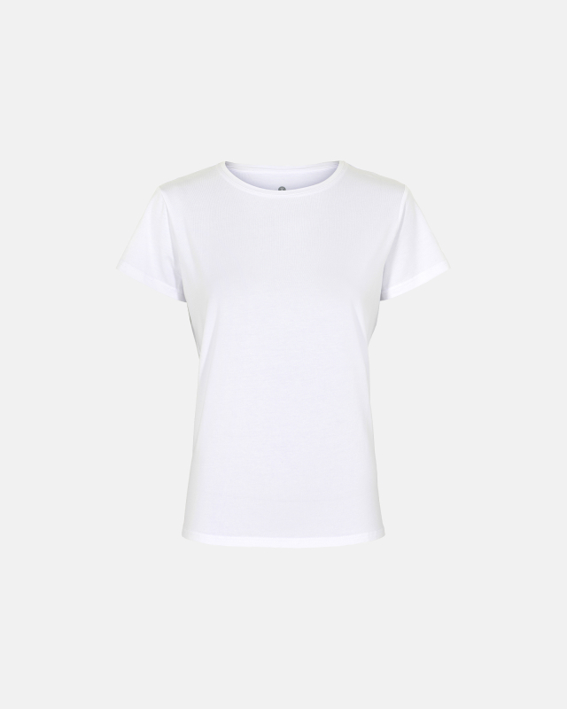 Bambus T-shirt i Hvid - Komfortabel og Bæredygtig T-shirt