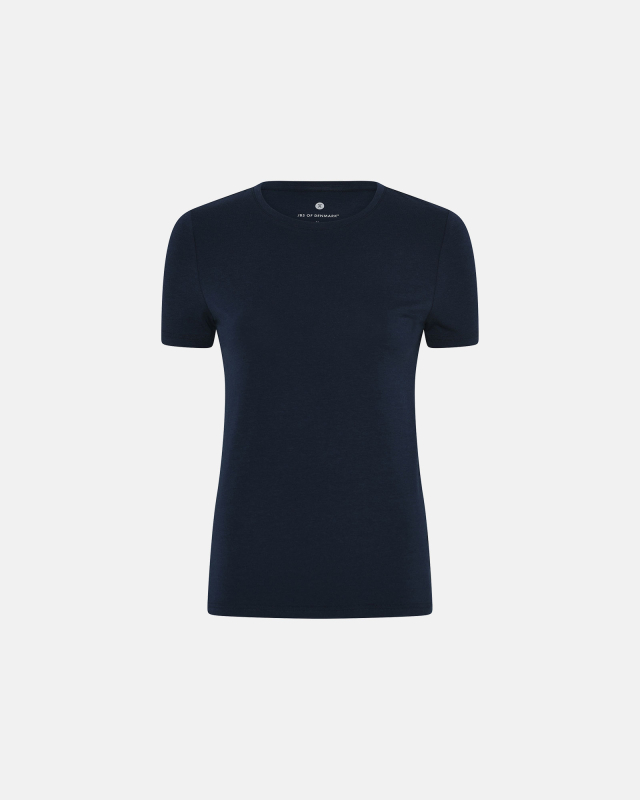 Bambus T-shirt med rund hals - Navy fra JBS Of Denmark