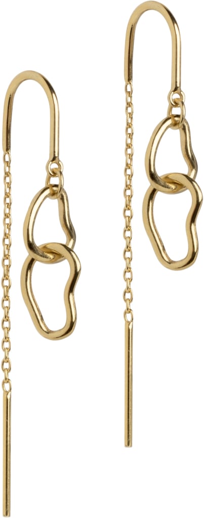 Earring, Organic Double Circle fra Enamel Copenhagen hos Magasin 5714274028442
