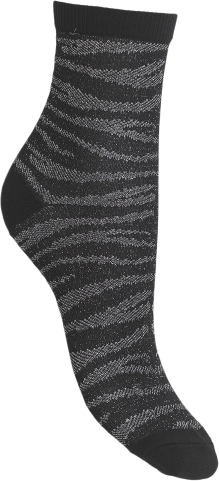 Zebra Glitzi Sock fra Becksöndergaard hos Magasin 5710531402079