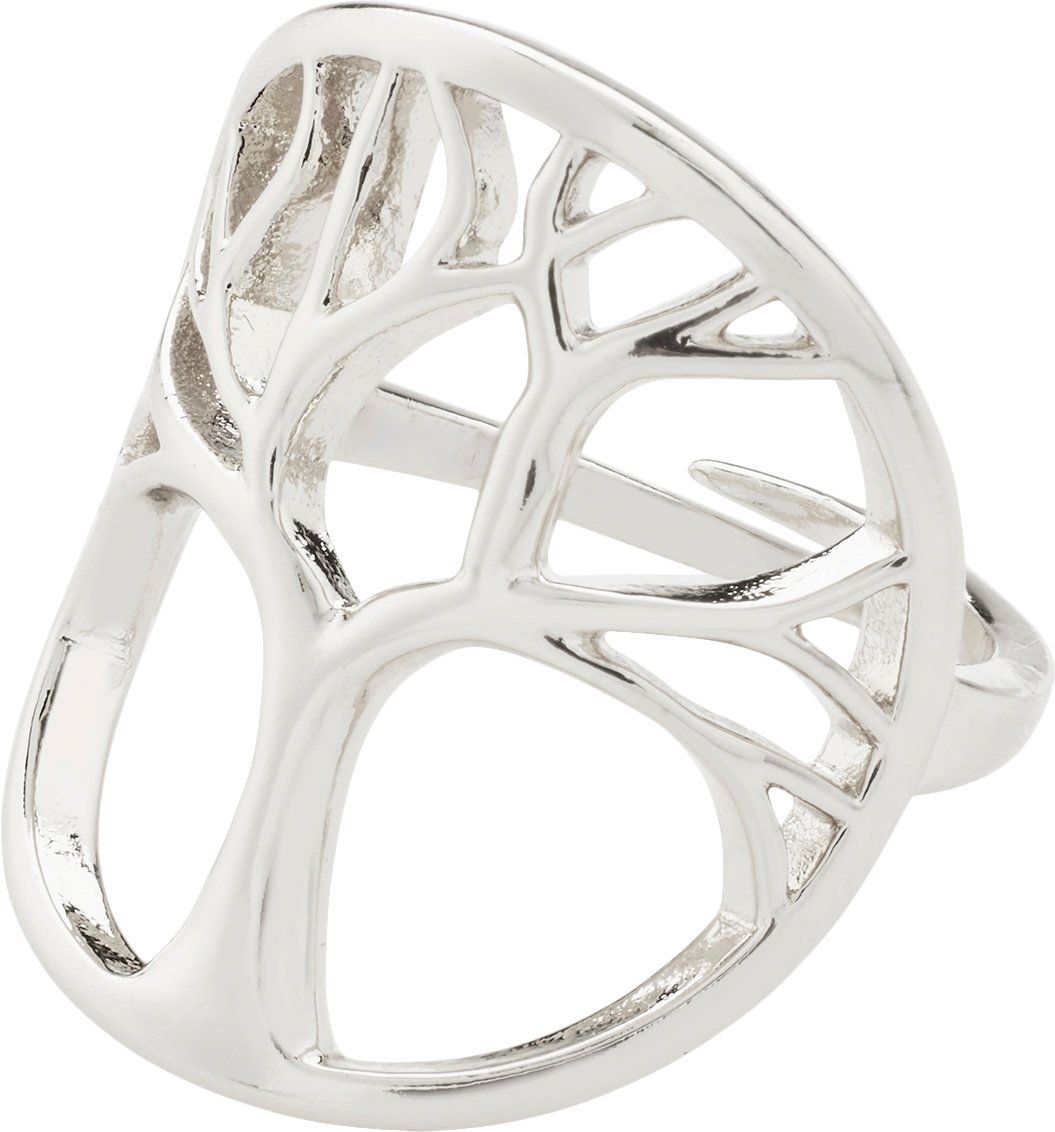 Alia Recycled Ring Silverplated fra Pilgrim hos Magasin 5700560117952