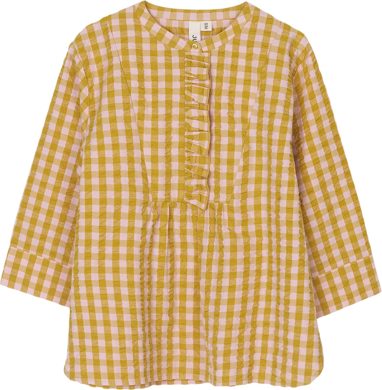 æ&ølge Irene Shirt Pink Okker fra Juna hos Magasin 5713397893630